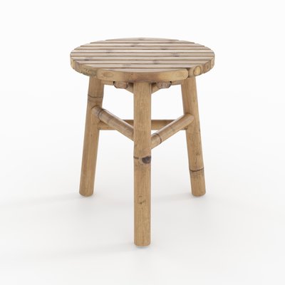 Tabouret de jardin en bambou H38 cm (à l'unité) - ELI RENDEZ-VOUS DÉCO