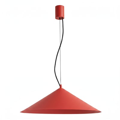 Suspension Acier Rouge LED 1 Fint EDEN