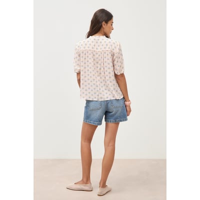 Chemise droite col v manches courtes BONOBO