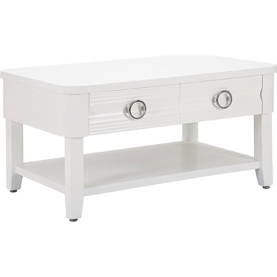 Table basse sapin 2 tiroirs GLAM RECOLLECTION