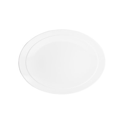 Bodum Blanc ECLIA Service de 4 assiettes ovales en porcelaine (bone china) BODUM