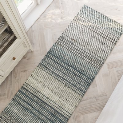 Tapis couloir à rayures dégradées modernes , HAMPTONS TWENTYFOUR WECON HOME