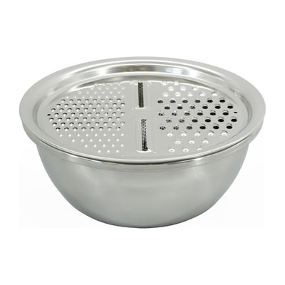 Set 3 en 1 Bol à Mixer, Râpe et Passoire 26 cm FACKELMANN