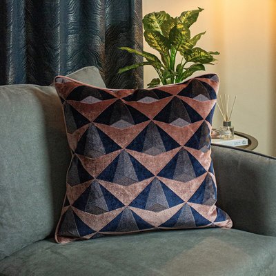 Leveque Velvet Jacquard Filled Cushion 50x50cm PAOLETTI