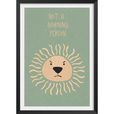 Affiche enfant lion HEXOA