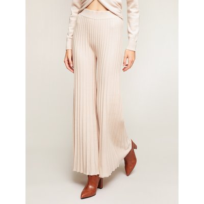 Pantalon jambe large en tricot de viscose mélangée MOTIVI