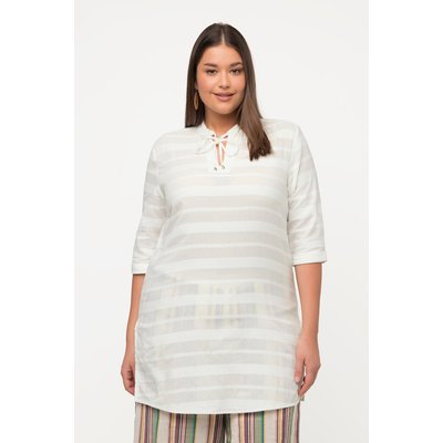 Tunique en coton bio. Motif. Col tunisien ULLA POPKEN