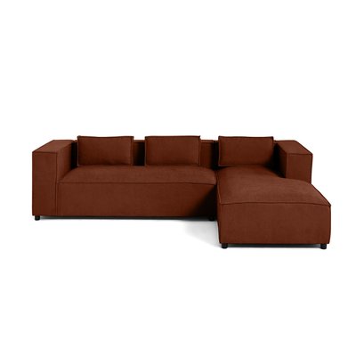 Canapé d'Angle droit en Tissu texturé 4 places - STELLA LISA DESIGN