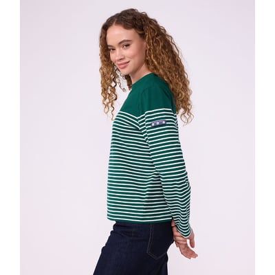 T-shirt a righe, maniche lunghe PETIT BATEAU