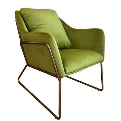 Fauteuil cosy en velours et métal - GOLDEN MATHI DESIGN