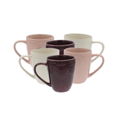Lot de 6 mugs, TERRA ARTIME