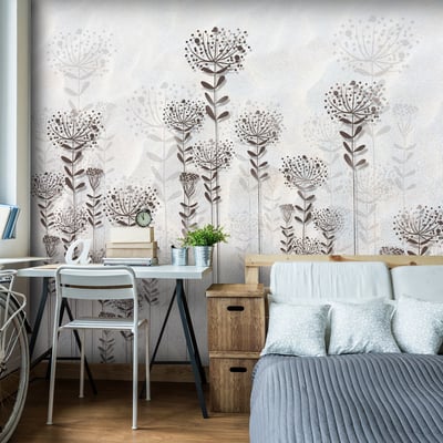 Papier peint intissé panoramique Fleurs Winter Garden EDEN