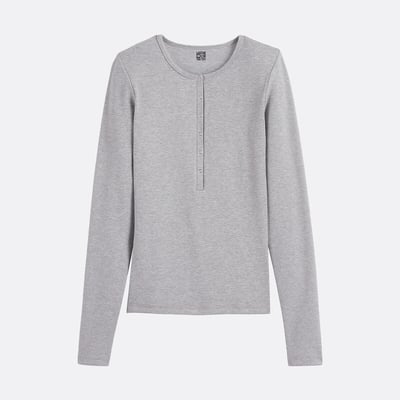 T-shirt scollo tunisino, maniche lunghe LA REDOUTE COLLECTIONS