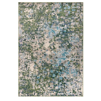 Tapis vert tissé plat moderne BOSCAGE NOVATREND