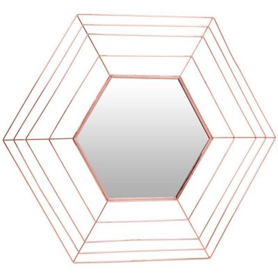 Miroir en métal hexagonal, romeo ARTE ESPINA