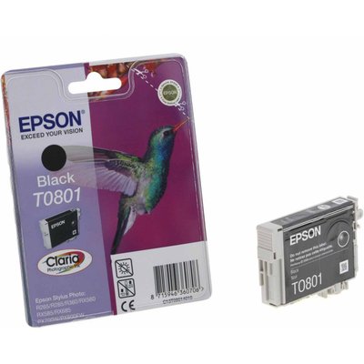 Cartouche d'encre T0801 Noire série Colibri EPSON