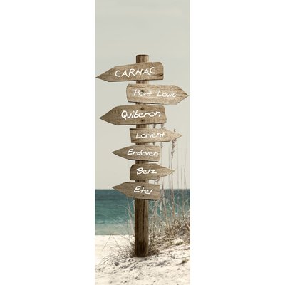 Tableau Mural Panneaux Bretons PLAGE CEANOTHE