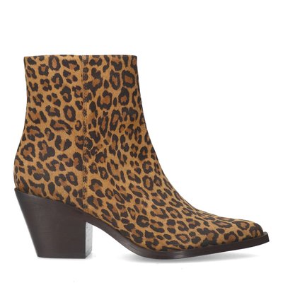 Bottines léopard à talon SACHA