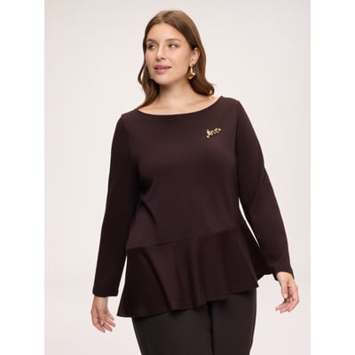 Sweat avec volant au bas FIORELLA RUBINO
