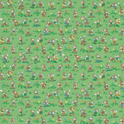 Mickey & Minnie Gumball Green Wallpaper SANDERSON X DISNEY