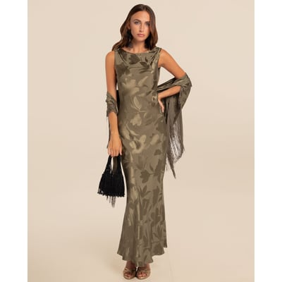 Robe avec décolleté drapé au dos THE-ARE