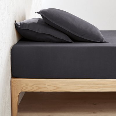 Drap housse lin lavé, bonnet 30cm, Linot LA REDOUTE INTERIEURS