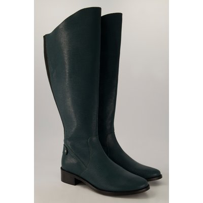 Bottes en cuir tige XL et impression python ULLA POPKEN