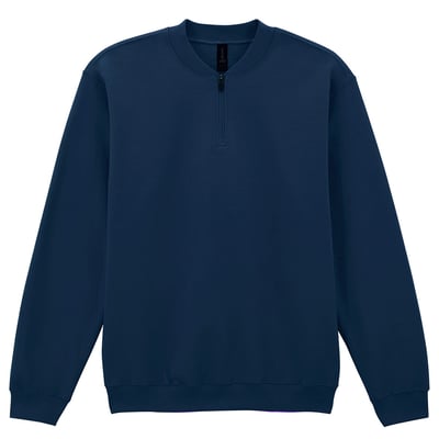 Sweat uni à col zippé SOFTSTYLE GILDAN