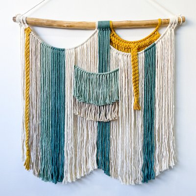 Decoração de parede em macramé FLORESTA #15A, Macramar MACRAMAR