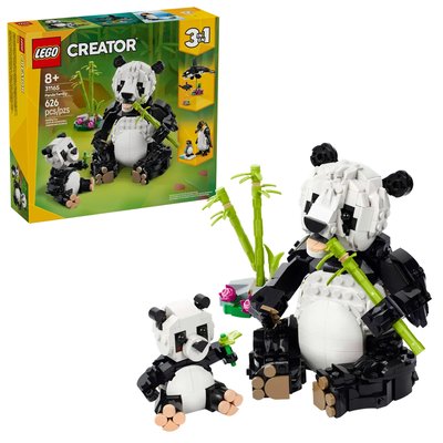Creator 3 en 1 Animaux sauvages : la famille de pandas LEGO