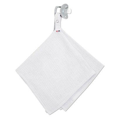 Doudou lange attache tétine en gaze de coton JEANNE SEVIRA KIDS