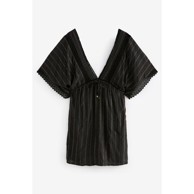 Caftan tunique avec liseré en dentelle NEXT