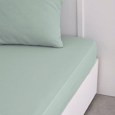 Drap housse grand bonnet 2 personnes uni coton PRESTIGE TODAY