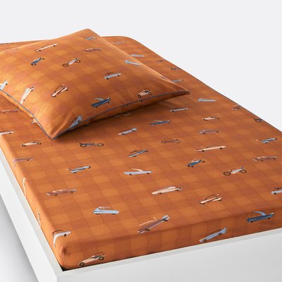 Émilian Vintage Car 100% Cotton Fitted Sheet LA REDOUTE INTERIEURS