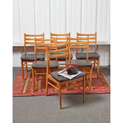 Lot de 6 chaises scandinaves Alma N°1728 - Bon état DEBONGOUT