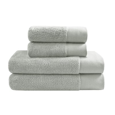 Ensemble Maxi bain 4 pièces (2 Maxi draps de bain + 2 serviettes) SENSOFT SENSEI MAISON