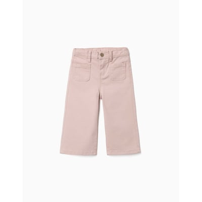 Pantalon en sergé à jambe large avec poches devant ZIPPY