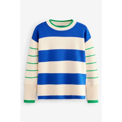 Pull ras du cou compact et confortable fendu NEXT