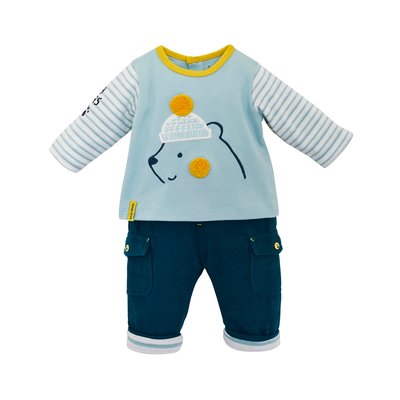 Sweat + pantalon garcon bebe ours SUCRE D'ORGE