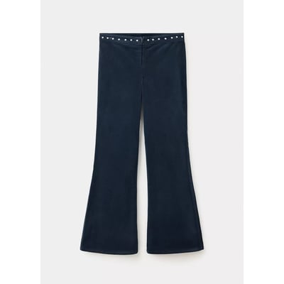 Pantalon évasé en velours côtelé à clous MANGO TEEN