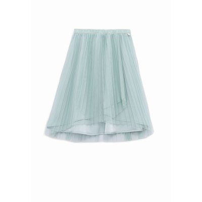 Jupe-tutu midi plissée asymétrique IKKS