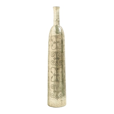 Bouteille décorative en verre BLANC D’IVOIRE