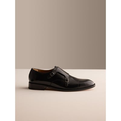 Chaussures richelieu à boucles/semelle cuir signature NEXT