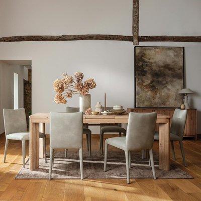 Table à manger extensible en bois recyclé FSC 160-200 cm NELSON PIER IMPORT