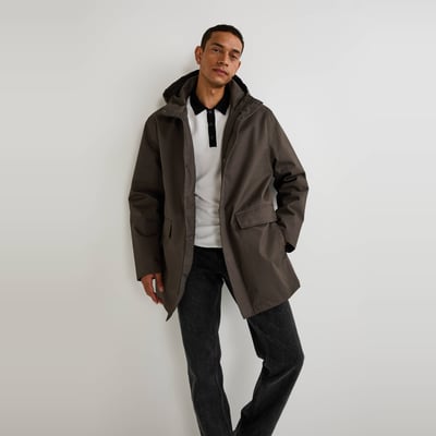 Parka à capuche en coton MONOPRIX