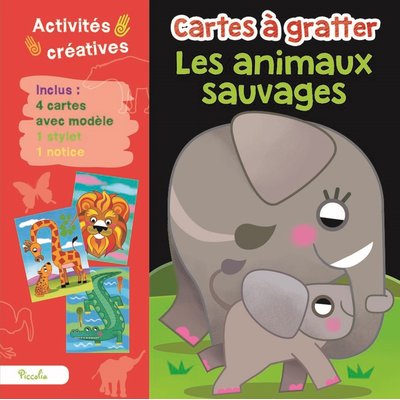 Cartes à gratter Les Animaux Sauvages PICCOLIA EDITIONS