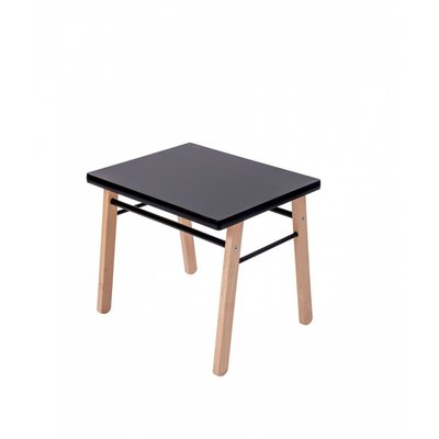 Pack Table enfant Gabriel + Chaise basse Louise Hybride noir COMBELLE
