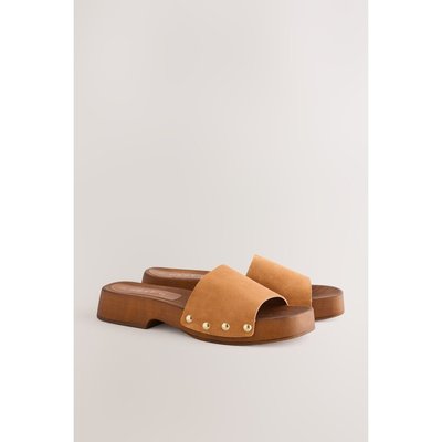 Sandales mules sabots ouvertes cloutées NEXT