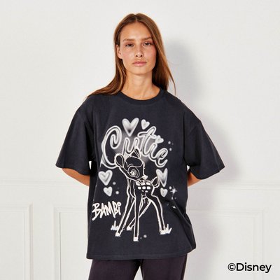 T-shirt en coton bambi GRAPHITIBAMBIZ UNDIZ