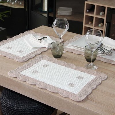 Set De Table en Coton  MAYA L ABEILLE SUD ETOFFE